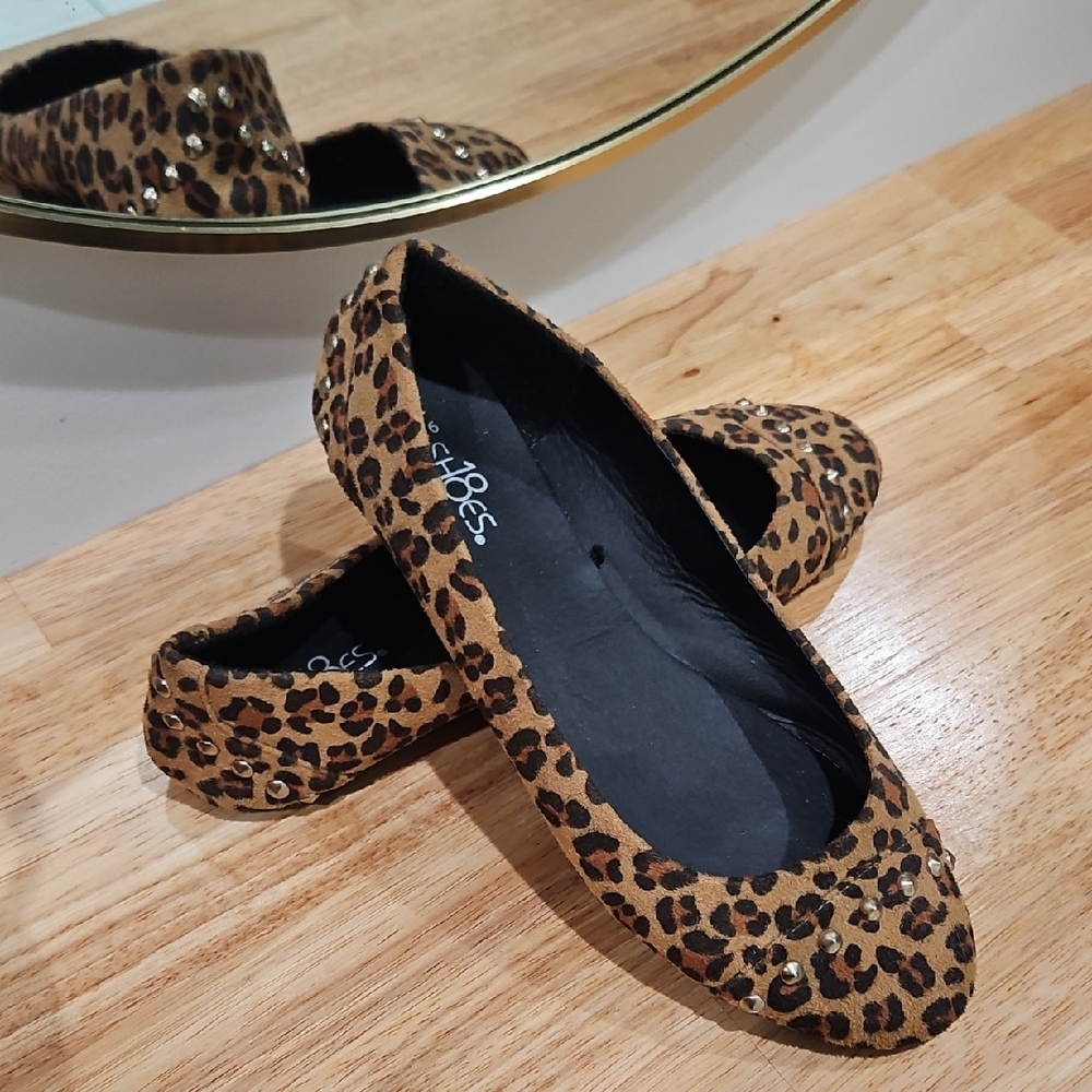 Leopard Print Flats Size 9/10